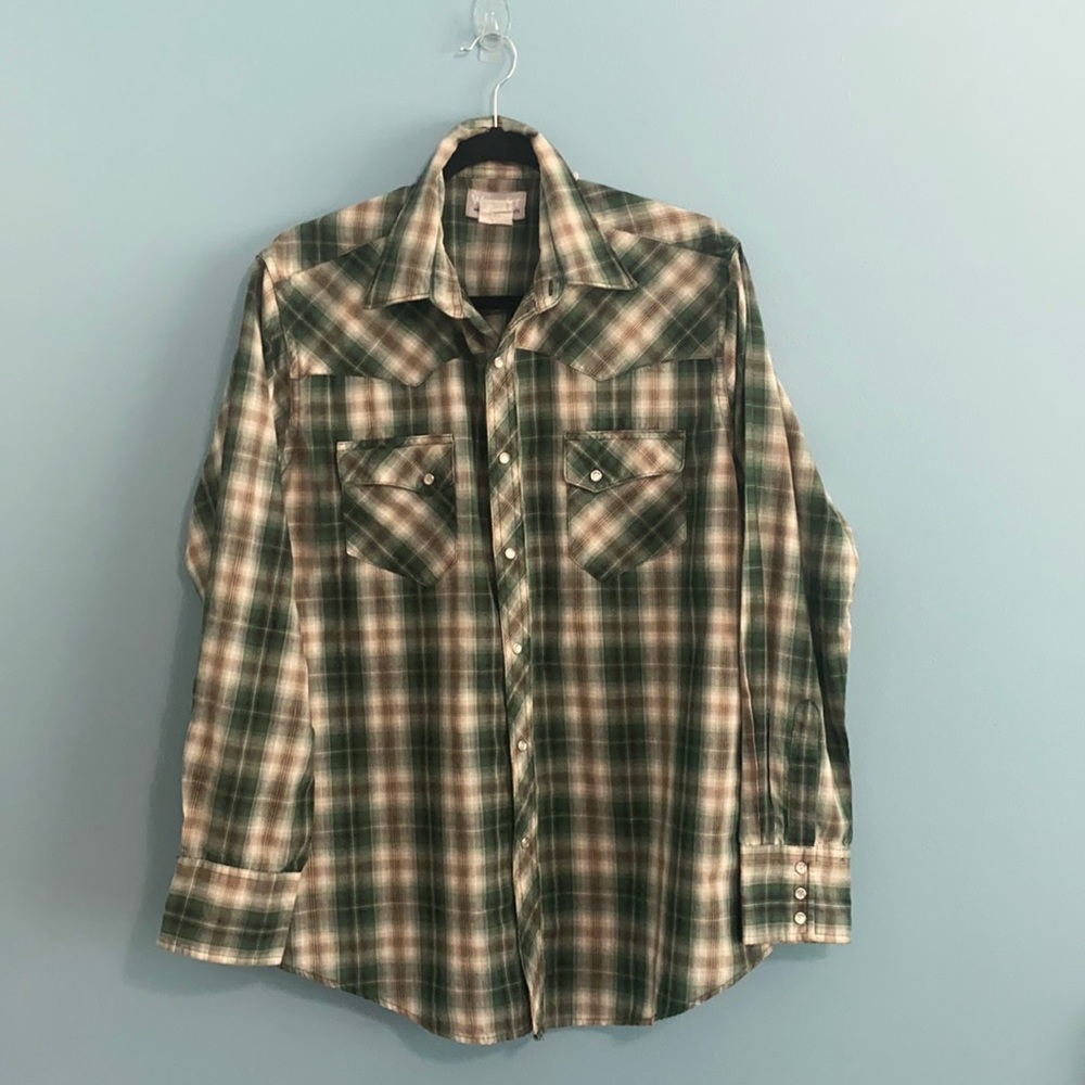 Vintage Wrangler Men’s Shirt Sz L
